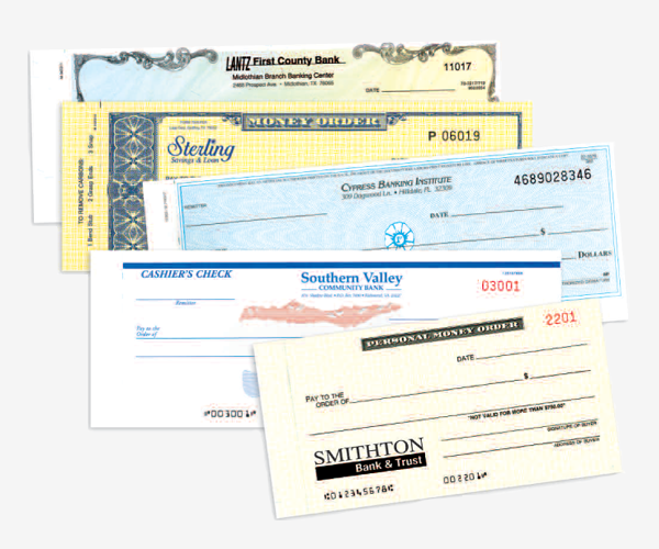 Bank Internal Checks & Forms Official Bank Checks